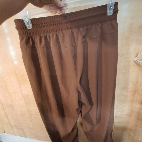 Brown Jogger Track Pants with Elastic Waistband - Picture 5 of 6